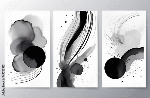 black and white background with space