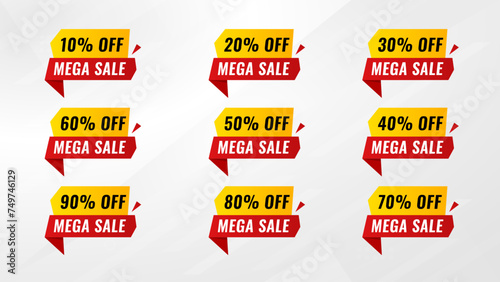 Discount Sale Banner vector template. special offer, big sale, final sale, flash sale background. Discount Promotion marketing poster design for web and Social.