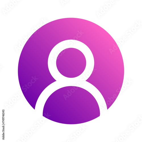 user profile gradient icon