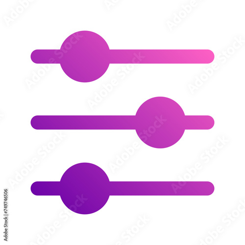 equalizer gradient icon