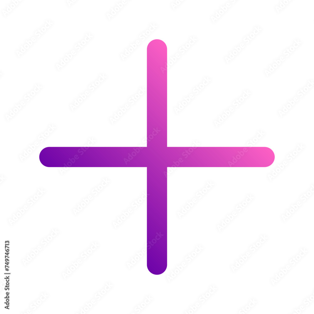 Obraz premium plus gradient icon