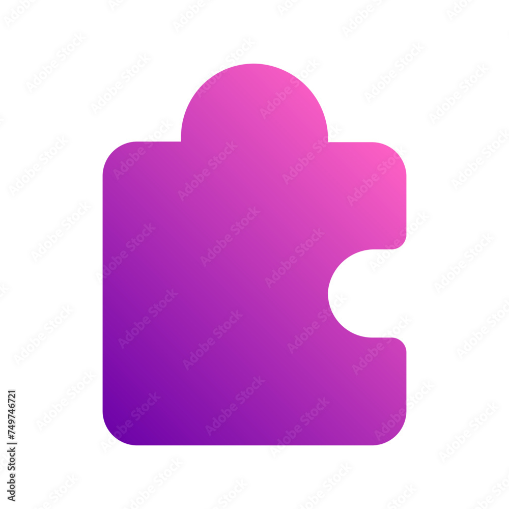 Obraz premium puzzle gradient icon