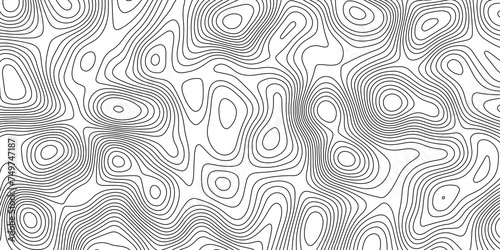 Natural printing illustrations of maps. Topographic Map in Contour Line Light Topographic Black-white background from Ocean toper Line topography map contour background, geographic grid.