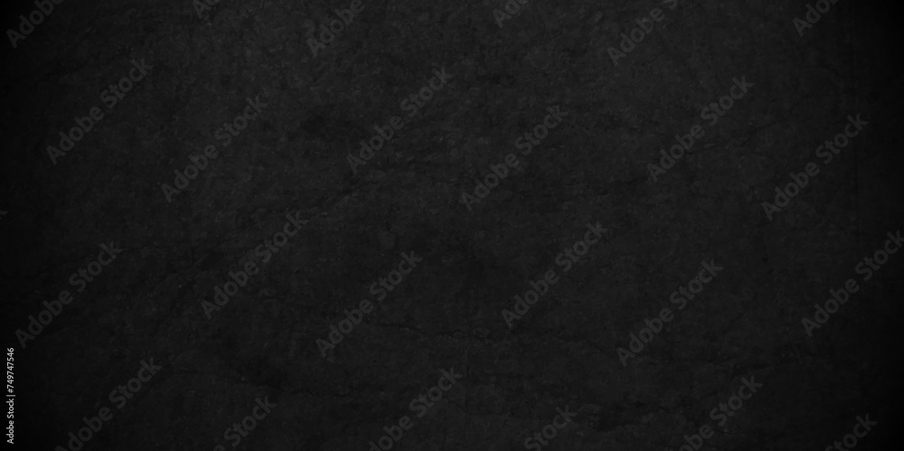 Black texture chalk board and black board background. stone concrete texture grunge backdrop background anthracite panorama. Panorama dark grey black slate background or texture - obrazy, fototapety, plakaty 