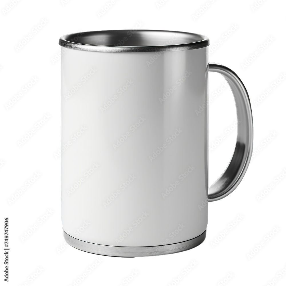 A blank metal coffee can isolated on transparent background, png A blank metal coffee can isolated on transparent background, png
