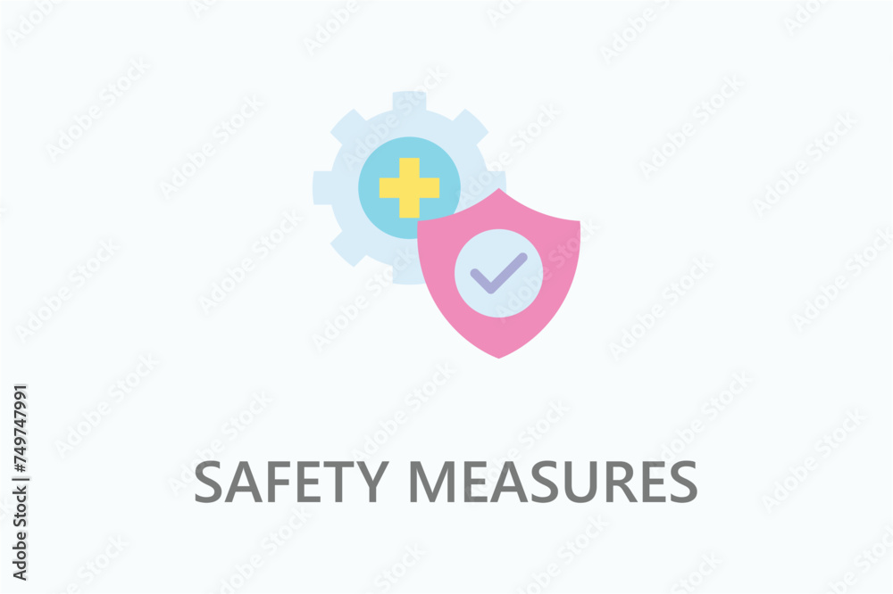 Safety Measures icon or logo sign symbol vector illustration Safety Measures icon or logo sign symbol vector illustration