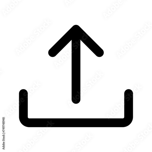 upload line icon