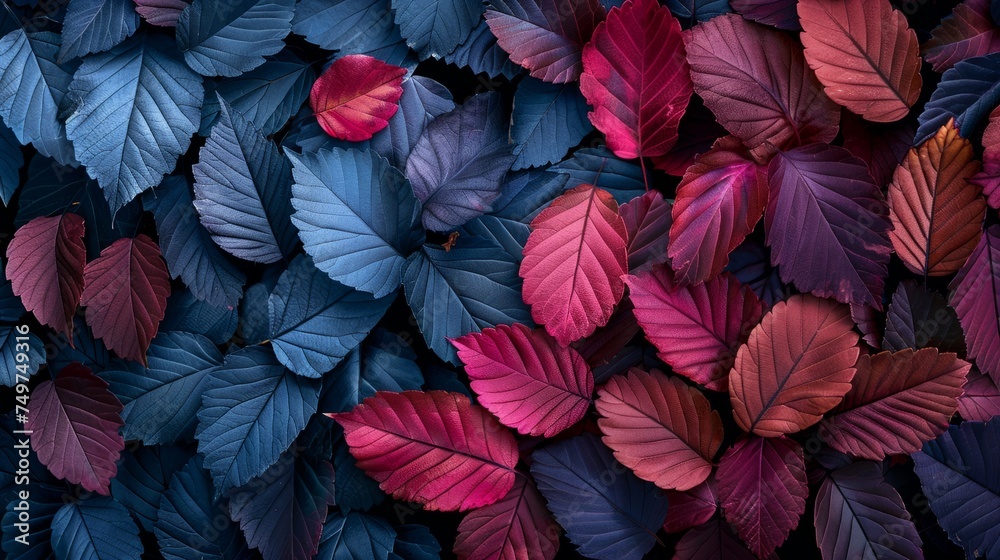 Background image, leaves, show, colorful, multicolored, pattern, dry, realistic, special, keep, details, complex, colorful, bright, leaves, in, pattern, striking, realistic,