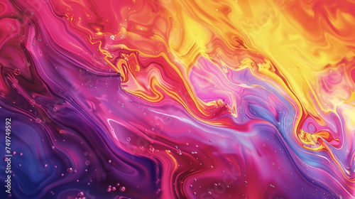Fluid art painting featurin...