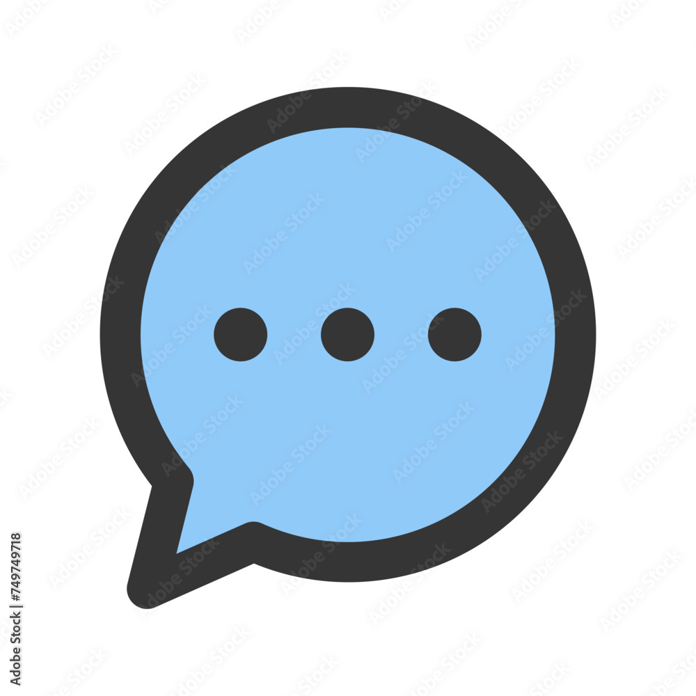 chat bubble outline color icon chat bubble outline color icon