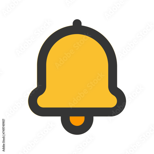 notification outline color icon