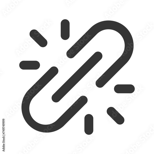 unlink outline color icon