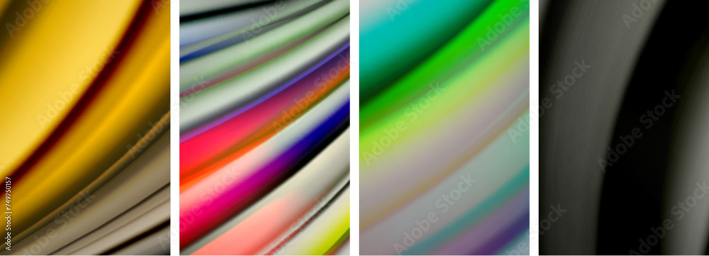 Blurred color line backgrounds. Vector Illustration For Wallpaper, Banner, Background, Card, Book Illustration, landing page