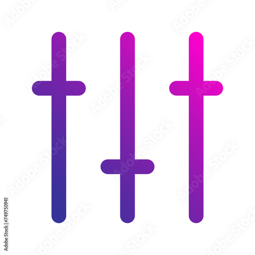 equalizer gradient icon