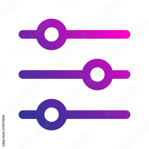 equalizer gradient icon