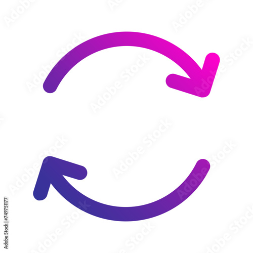 rotate gradient icon