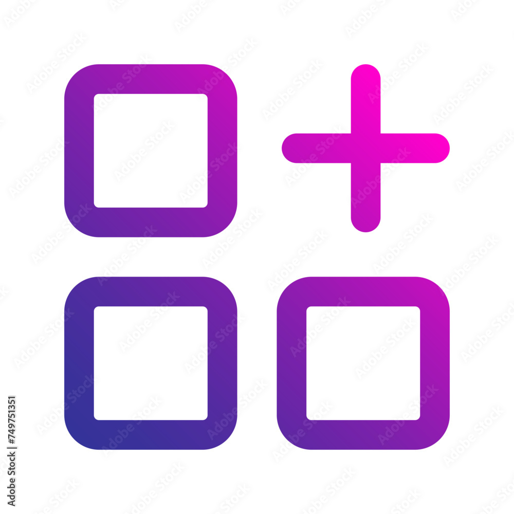 Fototapeta premium category gradient icon