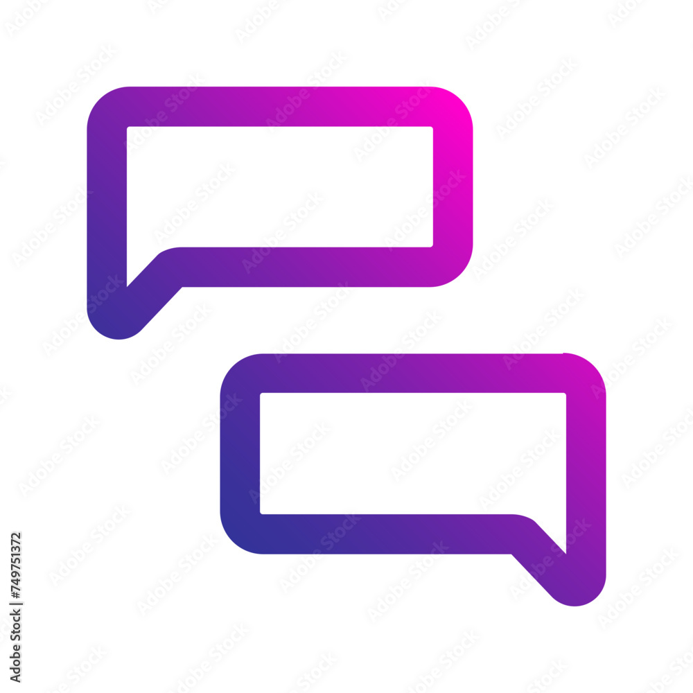 chat gradient icon chat gradient icon