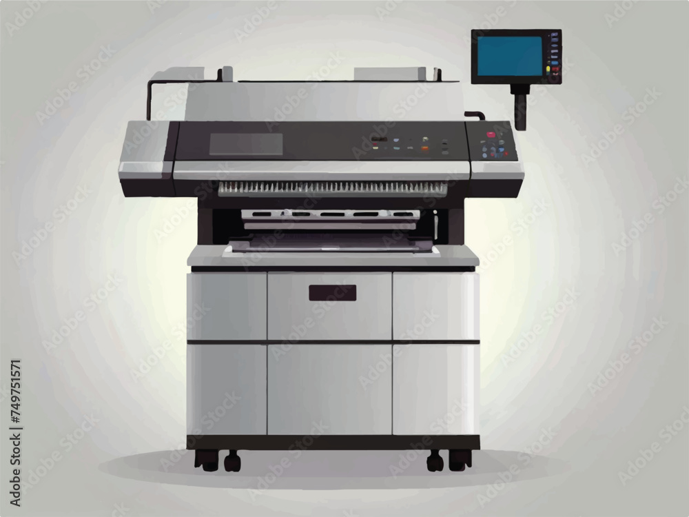 illustration of a printer illustration of a printer