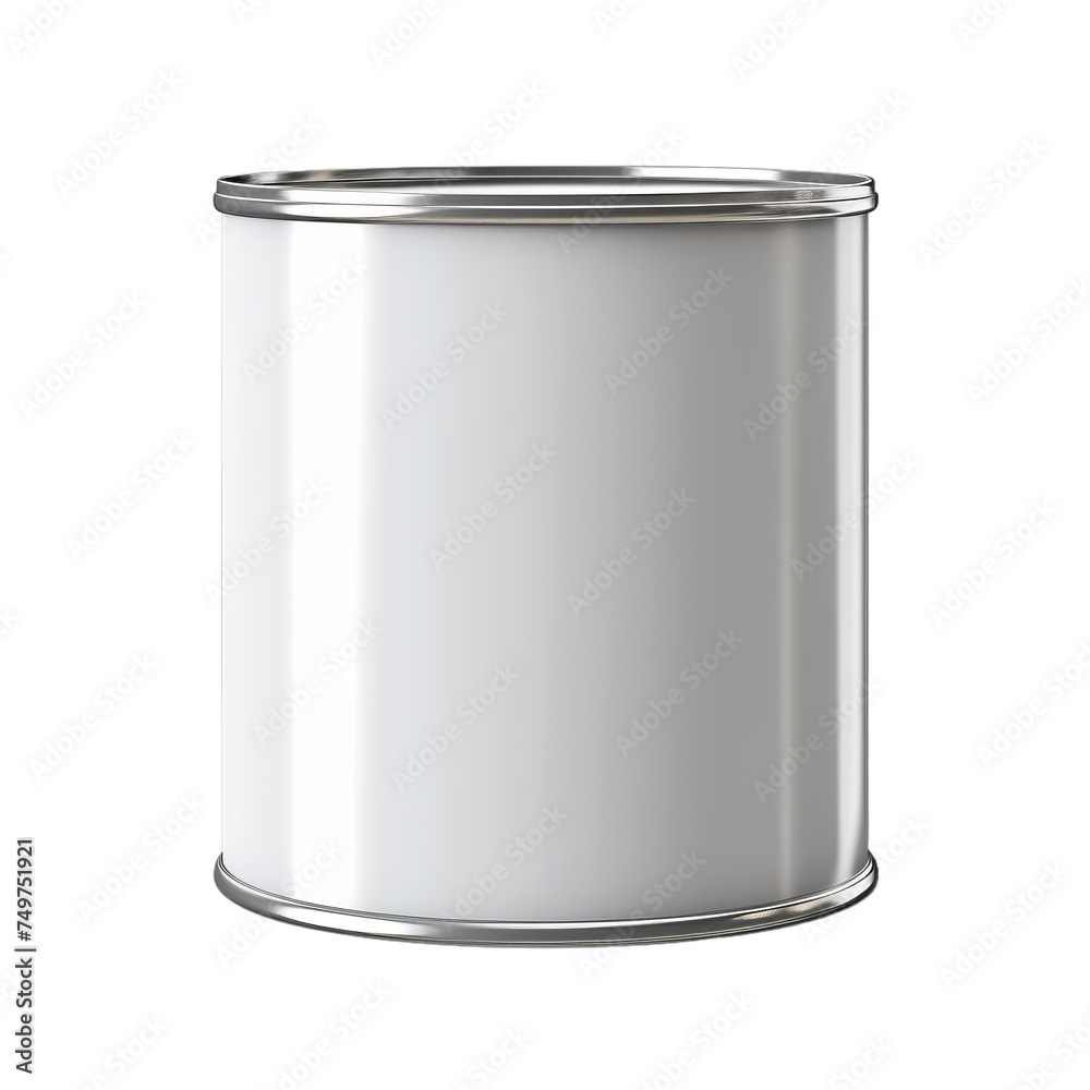 A blank metal paint can isolated on transparent background, png A blank metal paint can isolated on transparent background, png