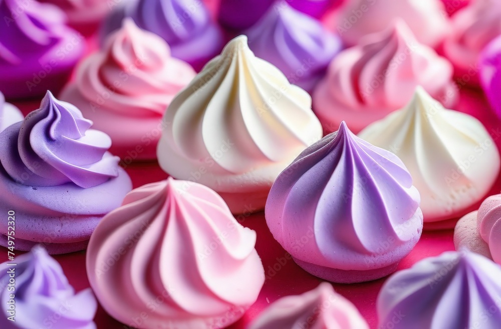 close up of pink marshmallows