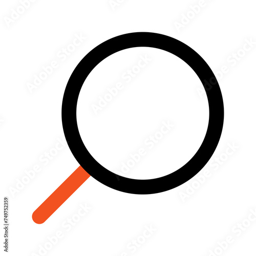 search outline color icon