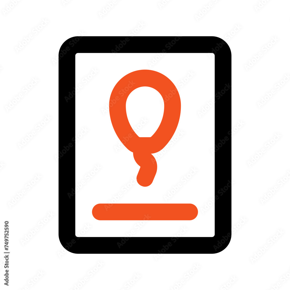 greeting card outline color icon greeting card outline color icon