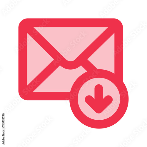 inbox outline fill icon