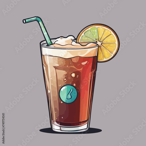 Cute Drink Cartoon Design Very Cool