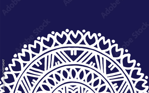 vector color abstract alpona ornamental borders with flower design