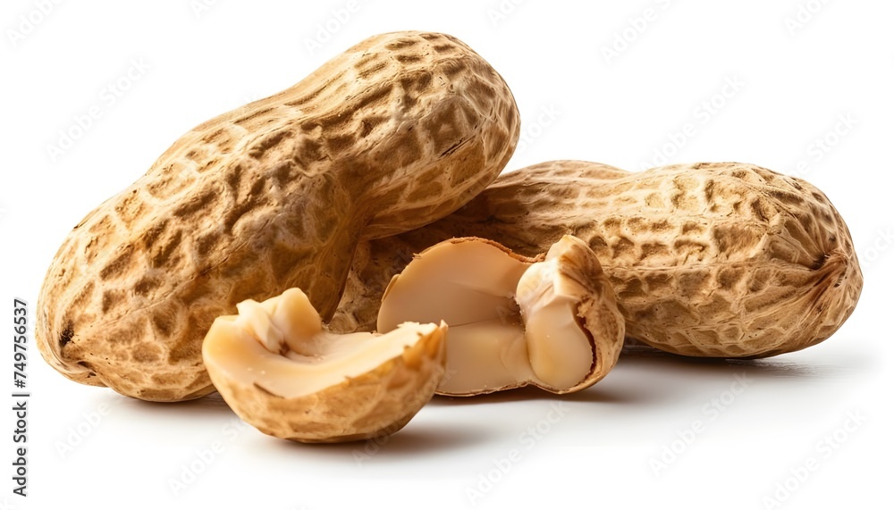 Peanut isolated on white background Peanut isolated on white background