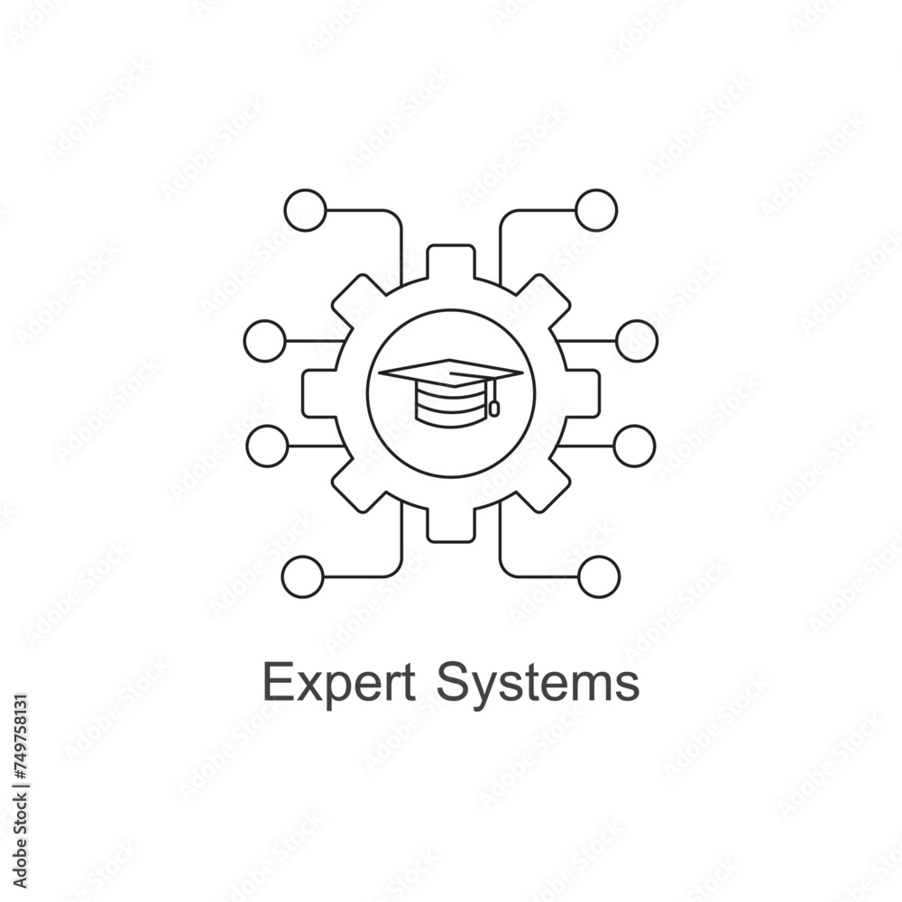 Expert Systems Icon: Harnessing Expert Knowledge. Expert Systems Icon: Harnessing Expert Knowledge.