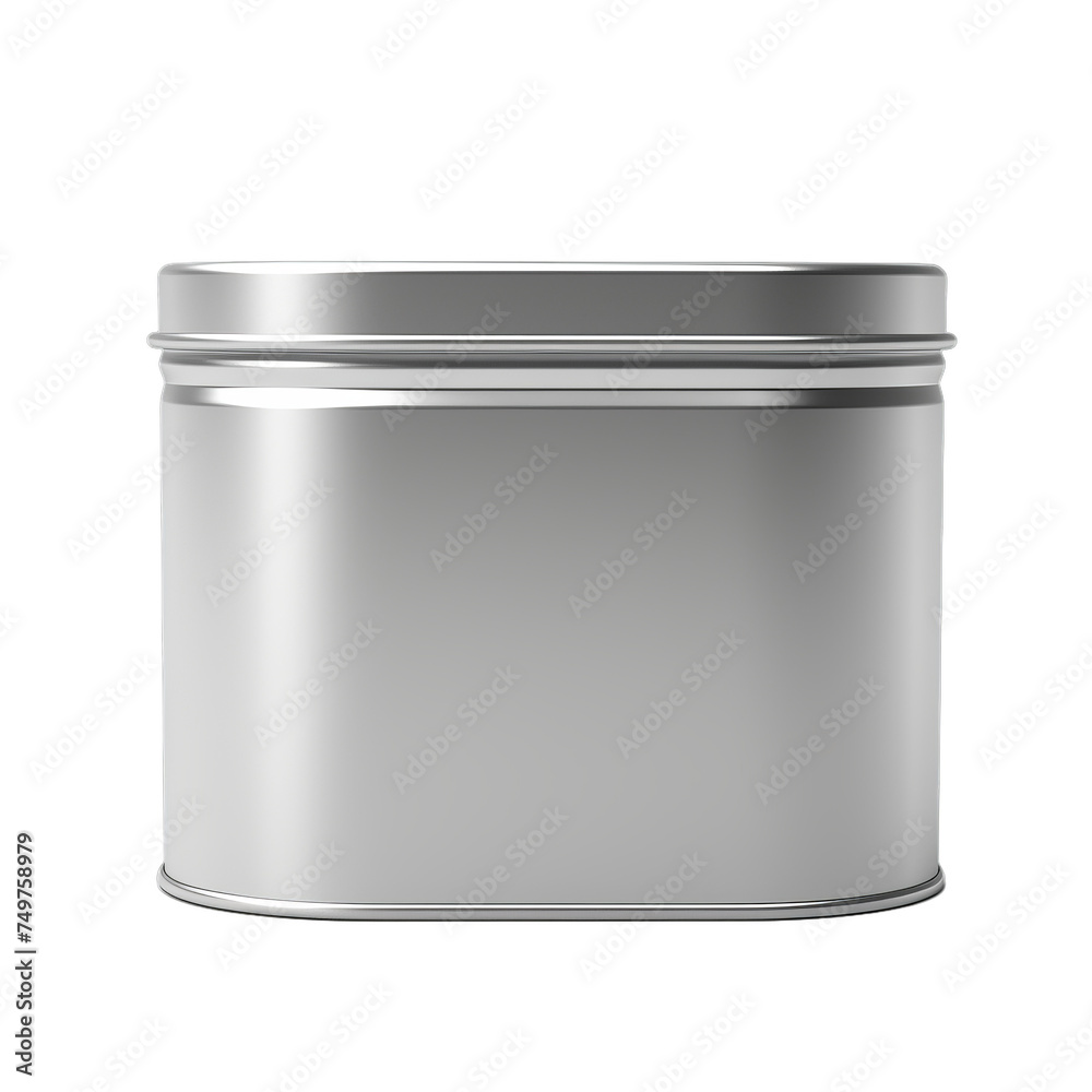 metal Tin Can - Food Storage Box Isolated on transparent Background