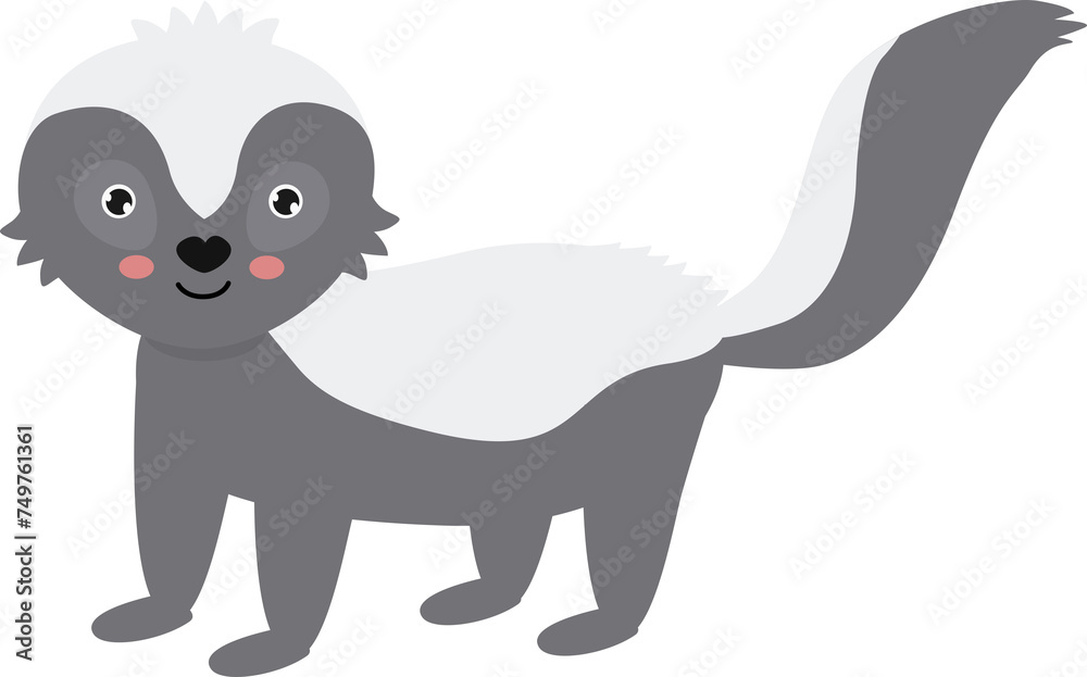 Obraz premium honey badger cartoon