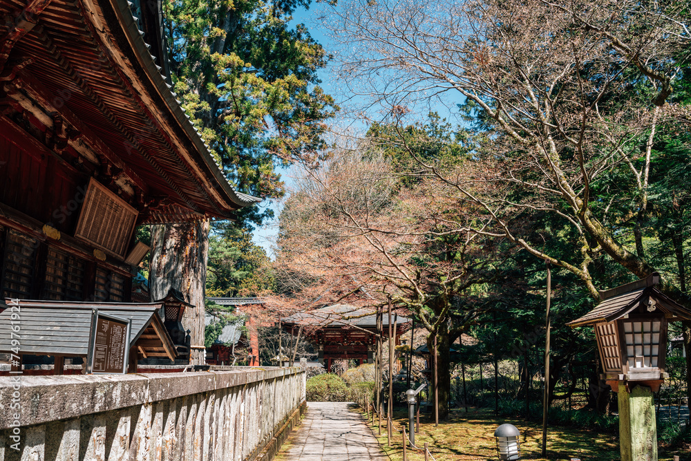 Fujiyoshida Kitaguchi Hongu Fuji Sengen Shrine near Fuji Mountain in Yamanashi, Japan