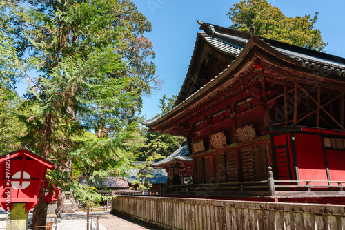 Obraz na płótnie Fujiyoshida Kitaguchi Hongu Fuji Sengen Shrine near Fuji Mountain in Yamanashi, Japan w salonie
