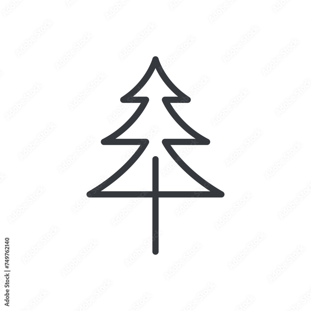 Tree Icon vector art isolated on white background Tree Icon vector art isolated on white background