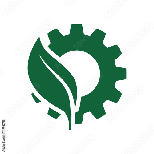 construction green gear logo 2.