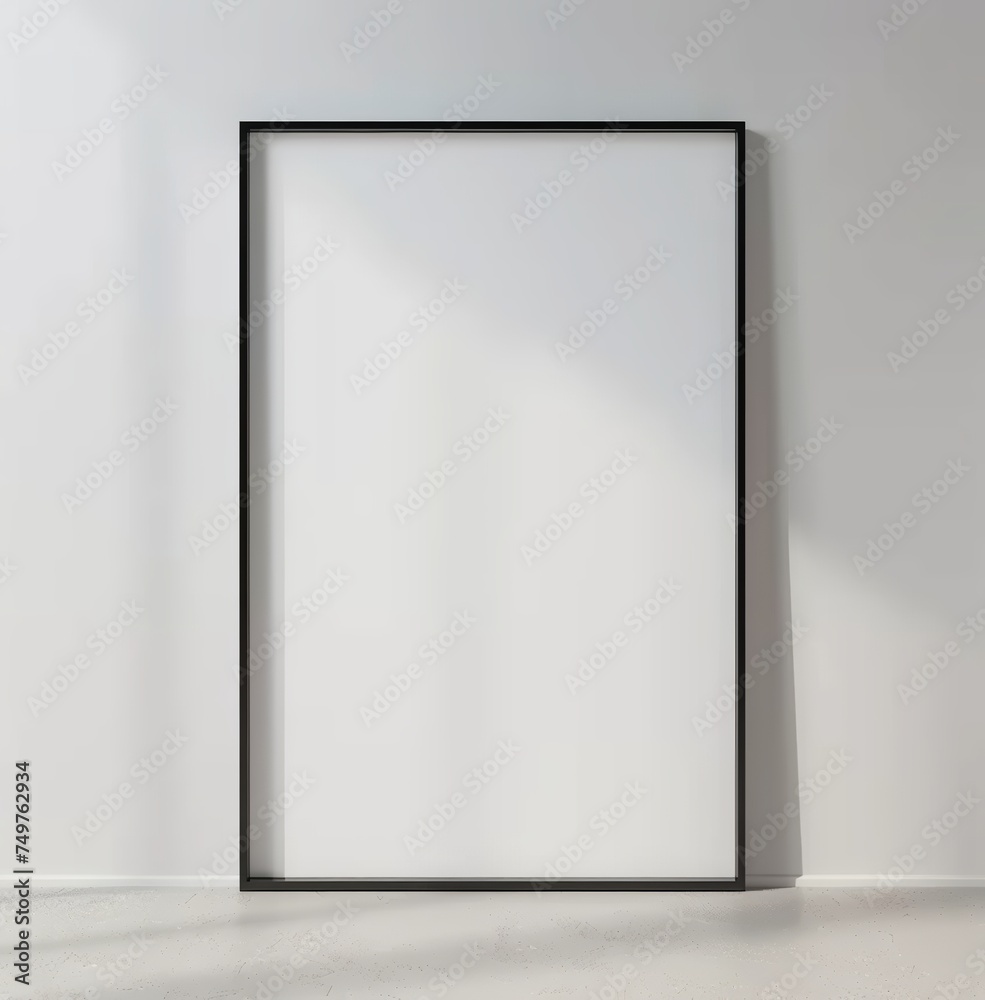 Close-Up of a Mockup Poster Frame. Presented in 3D Render. Made with Generative AI Technology Close-Up of a Mockup Poster Frame. Presented in 3D Render. Made with Generative AI Technology