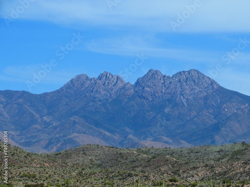 Four Peaks, Iconic Mountains near Phoenix, Arizona photo
