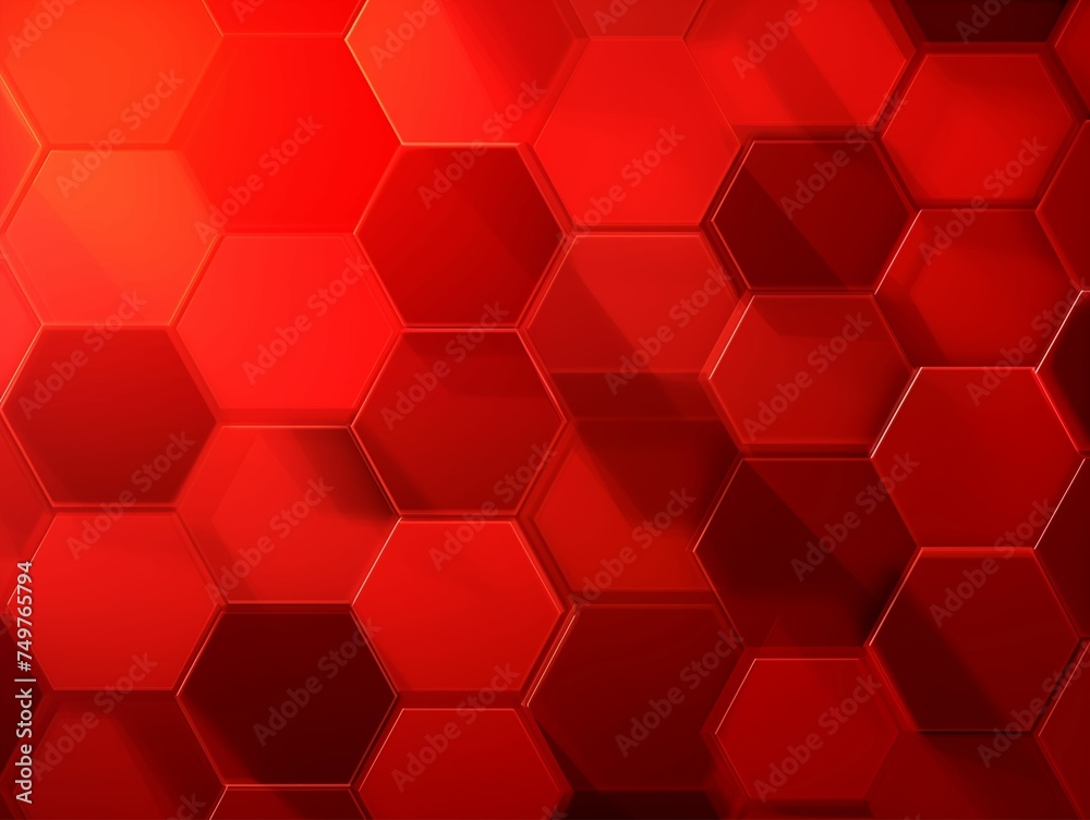 Red Coral Abstract Hexagonal Background. Generative AI Red Coral Abstract Hexagonal Background. Generative AI