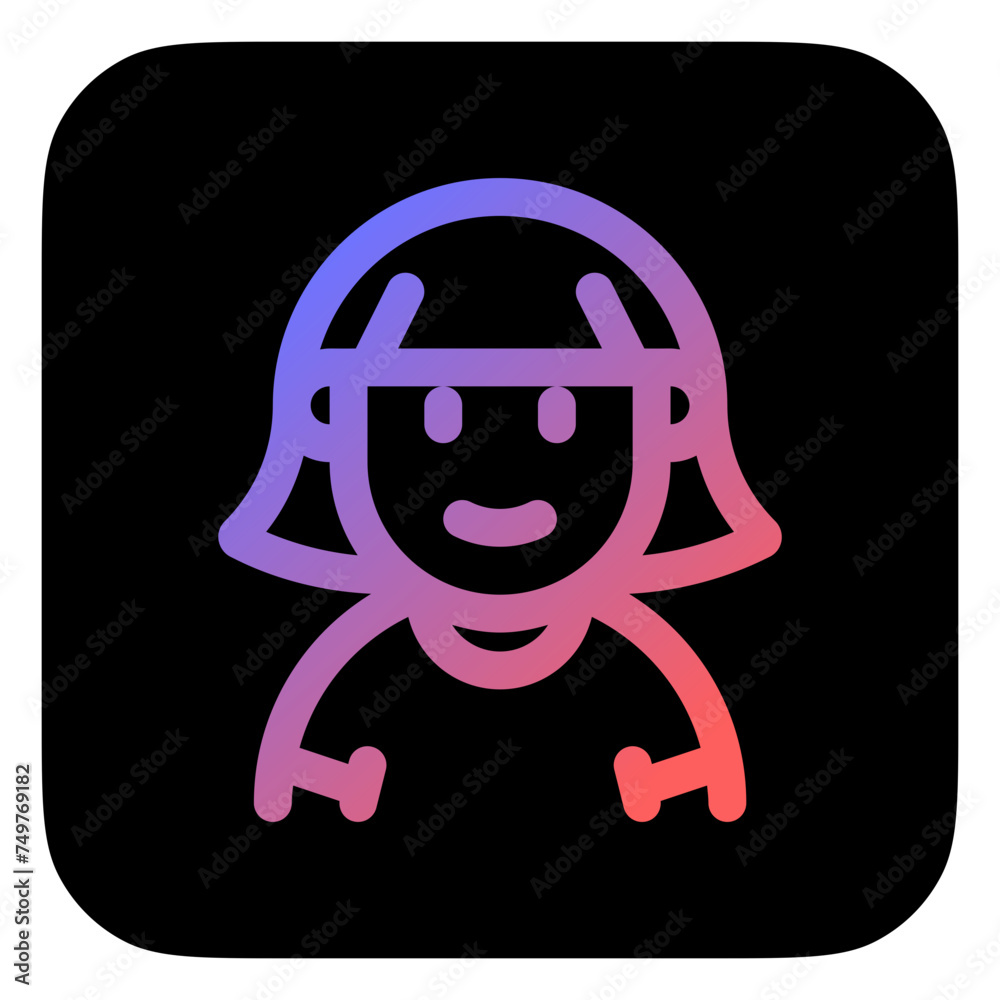 Editable woman with bob haircut avatar vector icon. User, profile, identity, persona. Part of a big icon set family. Perfect for web and app interfaces, presentations, infographics, etc Editable woman with bob haircut avatar vector icon. User, profile, identity, persona. Part of a big icon set family. Perfect for web and app interfaces, presentations, infographics, etc