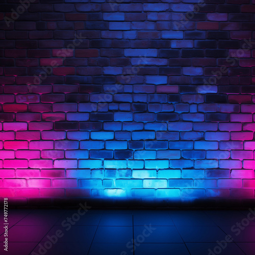 wall with neon colors