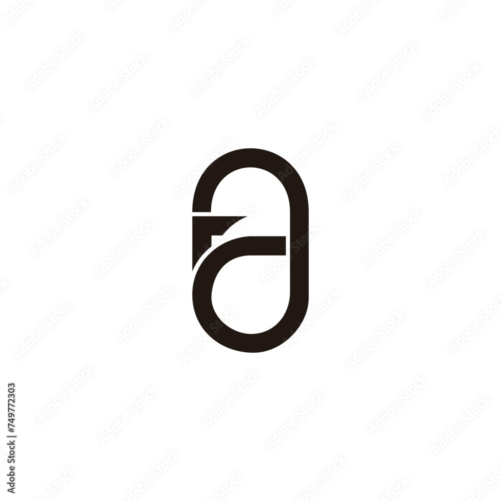letter a arrow loop simple geometric logo vector letter a arrow loop simple geometric logo vector