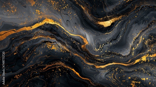 opulent marble waves background