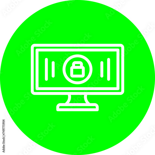 Monitor Vector Line Multi Circle