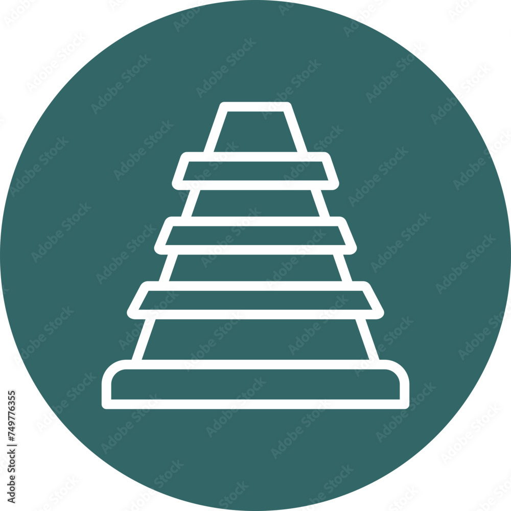 Cones Vector Line Multi Circle Cones Vector Line Multi Circle