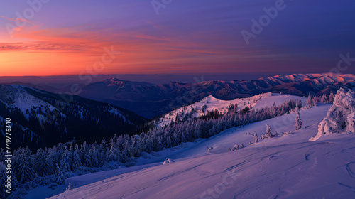 before sunrise in Piatra Craiului Mountains