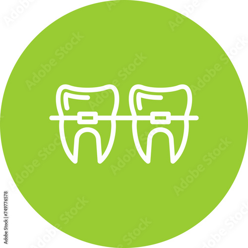Braces Vector Line Multi Circle