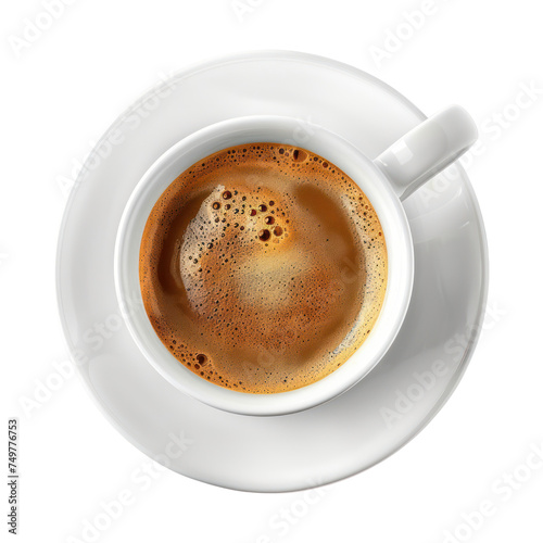 Hot americano  isolated on transparent png.